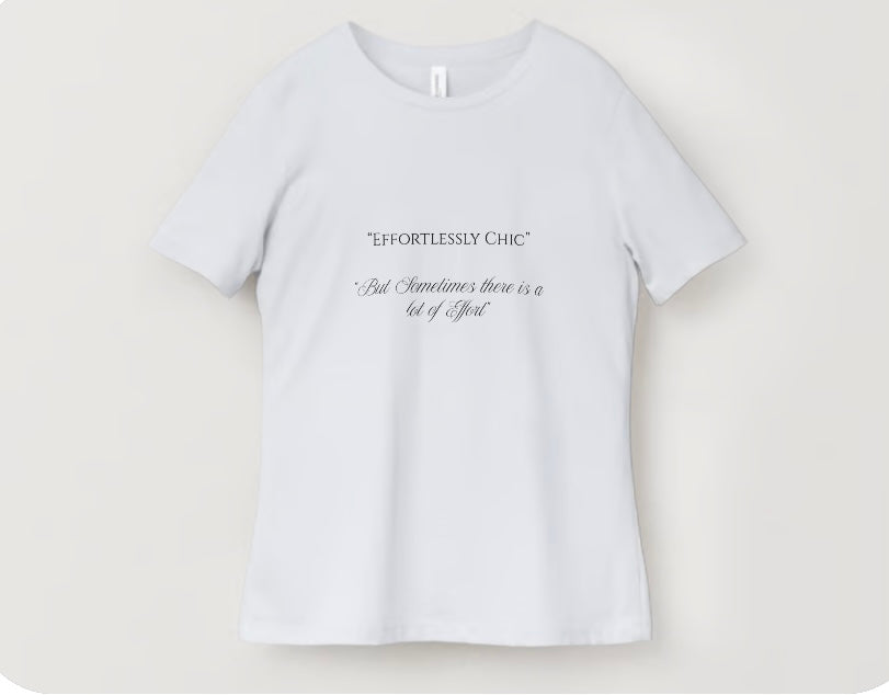 Effortlessly Chic t-shirt 100% Cotton