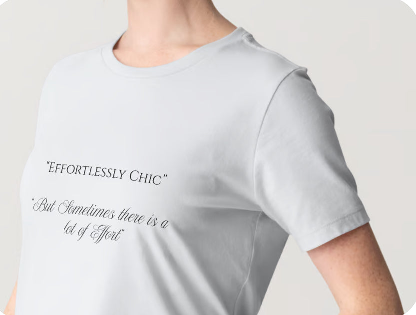 Effortlessly Chic t-shirt 100% Cotton